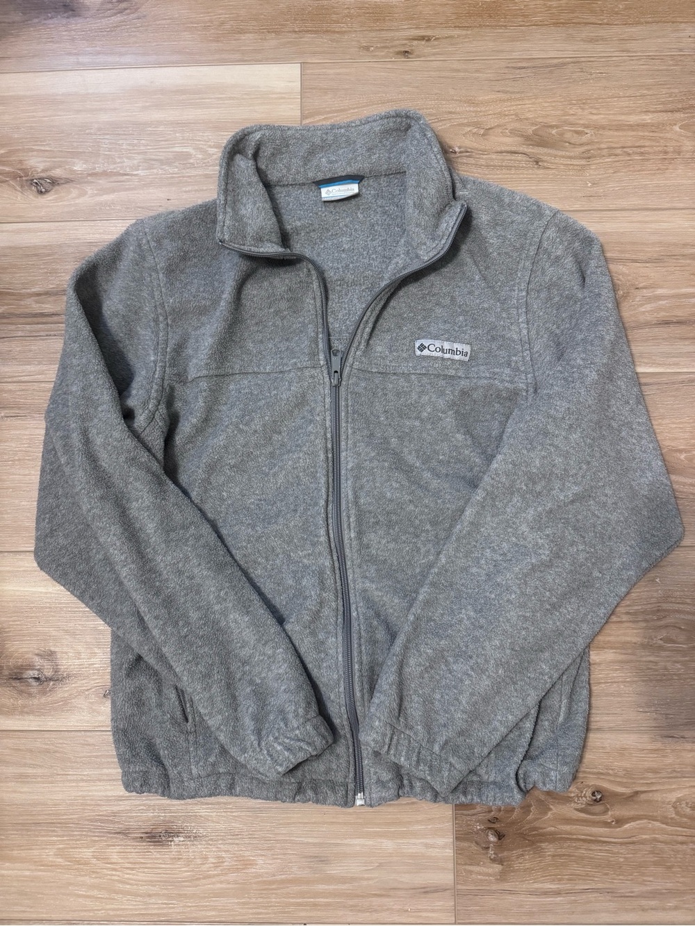 Columbia Men's Gray Full-Zip Lightweight Fleece Jacket